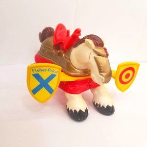 Fisher Price Vintage Great Adventures Jousting Knights Horse 7123 1994